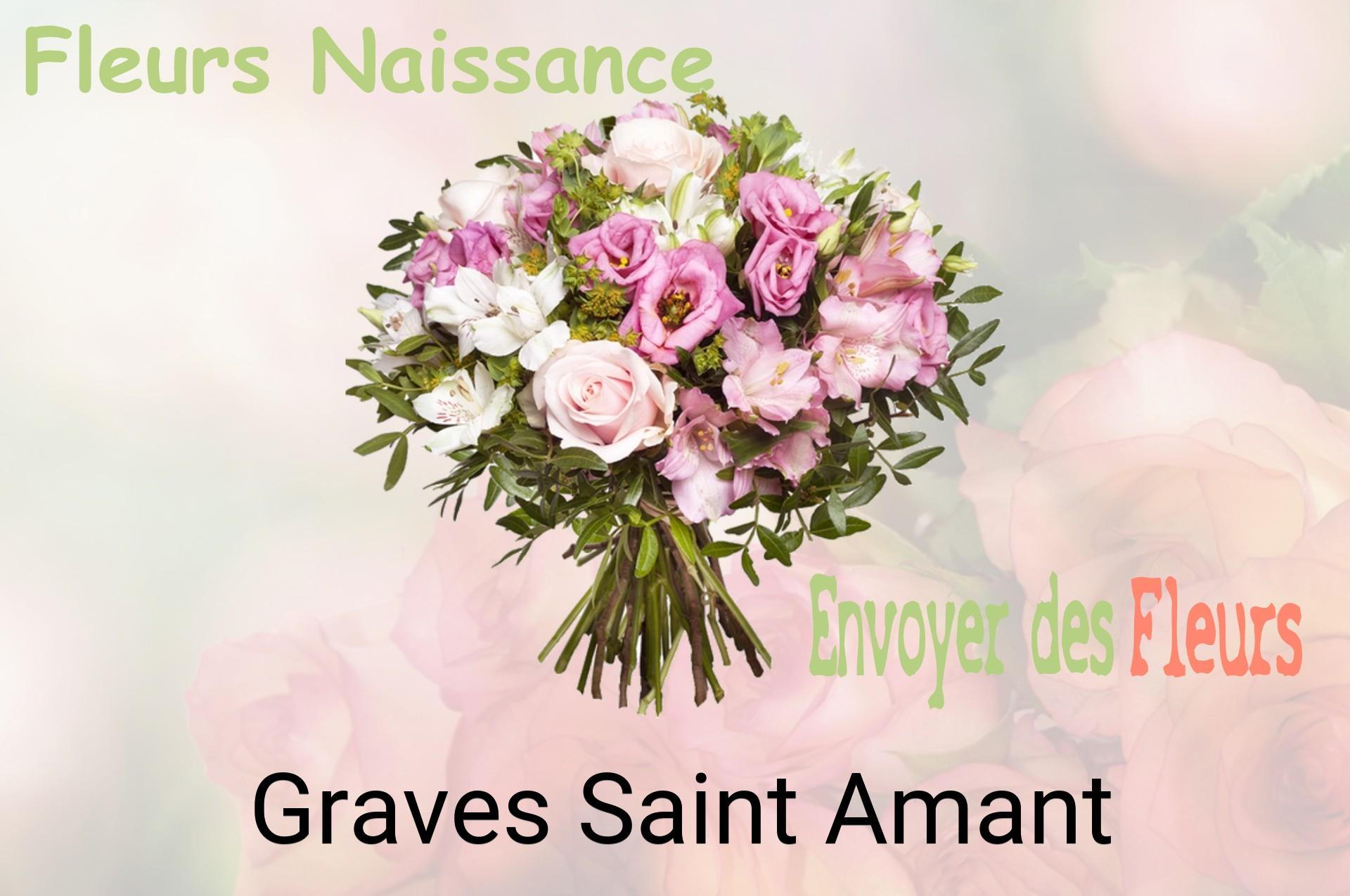 Bouquet de fleurs de naissance livré à Graves-Saint-Amant